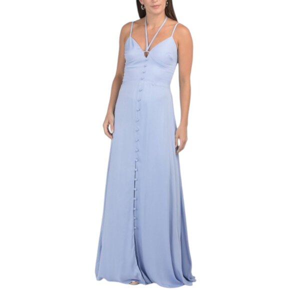 DRESS THE POPULATION Mia Tiered Maxi Gown - Picture 1 of 2